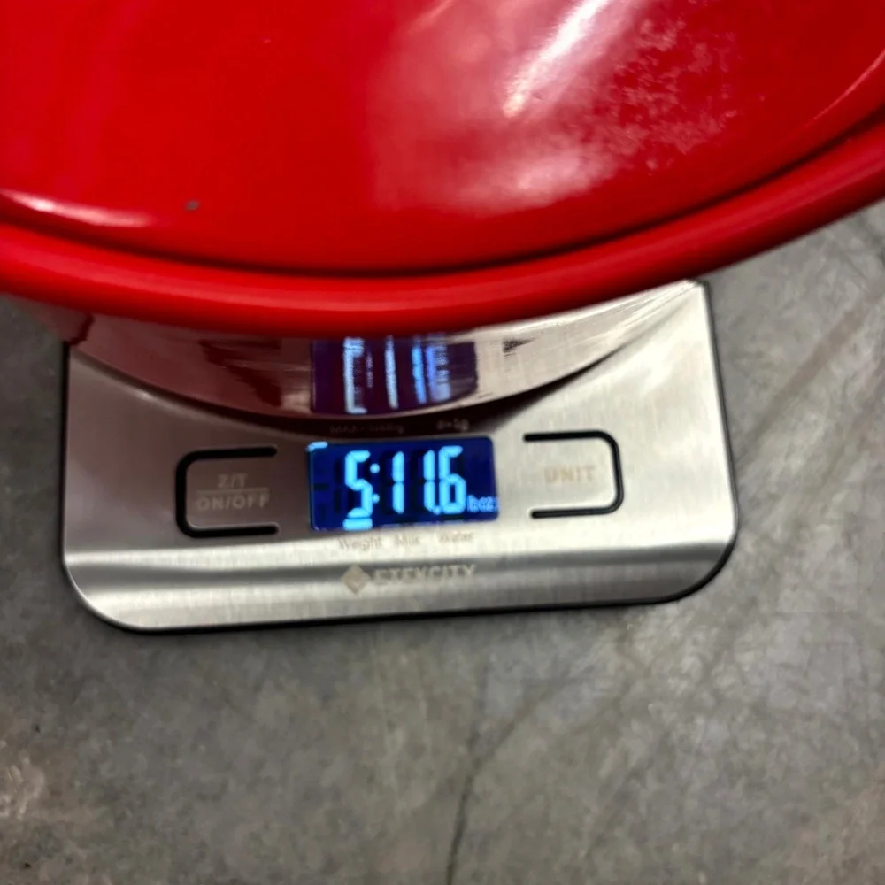Red Ceramic Casserole Dish w/Lid 10